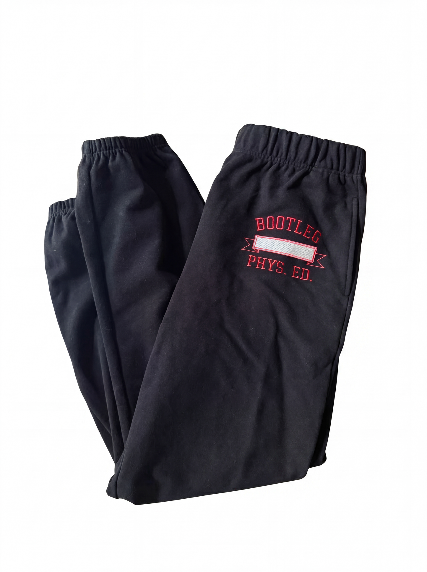Black Bootleg P.E Sweats